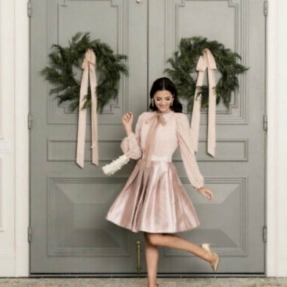 𝅺rachel Parcell Dot Tie Blouse - Picture 5 of 16